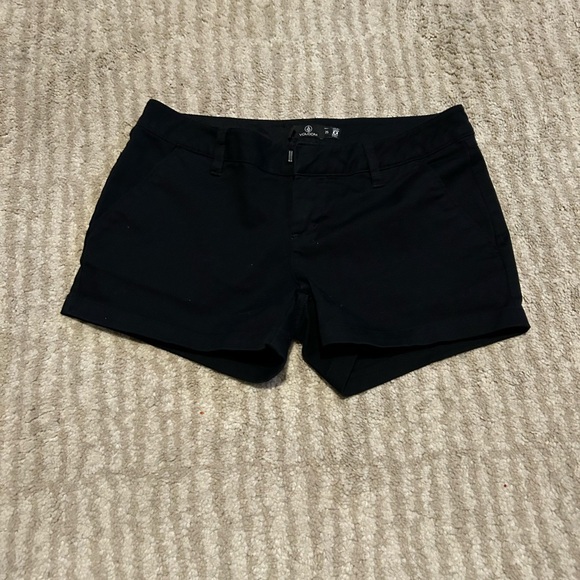 Women's Black Volcom Shorts - Picture 1 of 2